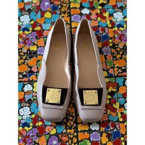 POLO RALPH LAUREN Taupe Leather Flats Size US 6